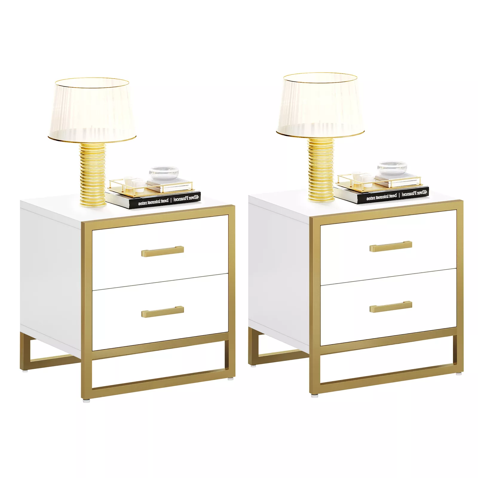 Set of 2 Nightstand Bedroom Bedside Table End Side